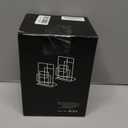 SRIWATANA Book Ends Heavy Duty, Decorative Black Bookends for Shelves, Window Lattice Design