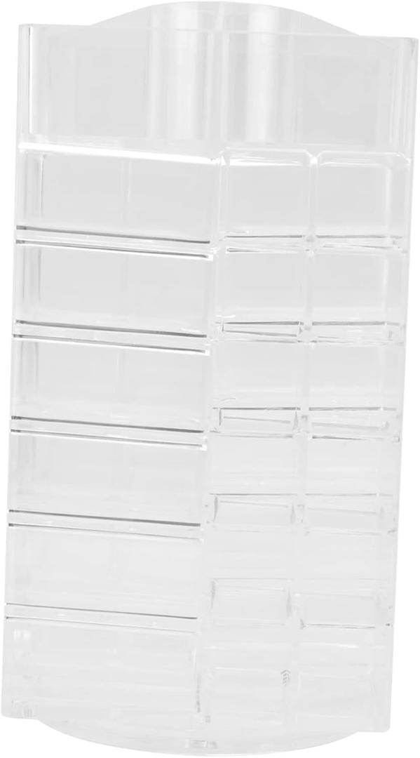 Baluue Lipstick Rack Rotating Organizer for Lipstick Nail Polish and Makeup Accessories Space-saving Desktop Holder for Easy Access and Tidy Display