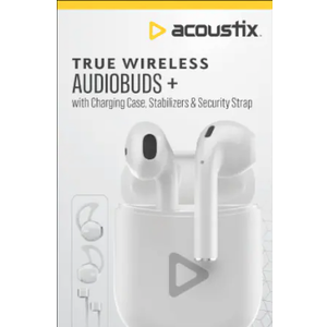 Acoustic True Wireless Audiobuds With Charging Case, Stabilizers & Security Strap