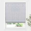 LazBlinds Cordless Roman Shades for Windows, Blackout Room Darkening Thermal Insulated Window Blinds, Lightweight Fabric Blinds for Indoor Windows, 25" W x 60" H, Light Grey