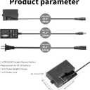 ACK-E10 AC Power Supply Adapter DR-E10 Dummy Battery Kit Replace LP-E10 Battery for Canon EOS Rebel T3 T5 T6 T7 1100D 1200D 1300D 1500D 2000D Cameras