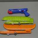 Fuwidvia 3 Pack Airplane Launcher Toys, 13.2'' LED Foam Glider Plane Toy for Boys, 2 Flight Modes Outdoor Flying Toys Birthday Gifts for Boys Girls 4 5 6 7 8 9 10 11 12 Year Old (Blue&Green&Orange)