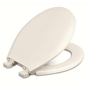 Centoco Slow-Close Round Plastic Toilet Seat, Fits Kohler/American Standard/TOTO, Light Weight Residential, Made in the USA, 3700SC-416, Biscuit