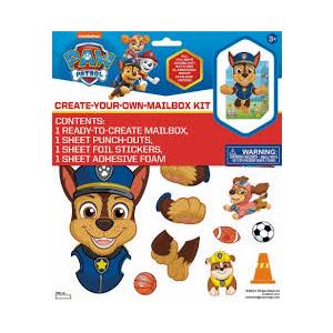 Pack Of 4 Paper Magic Paw Patrol Create-Your-Own-Mailbox Kit
