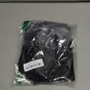 Pickluc 24 Inch Long Tier Curtains for Small Window Treatment, Short Blackout Curtain with Rod Pocket - Half Window Curtains for Kitchen, Cabinet, Basement, Camper, 2 Panels, Black, 30 Inches Wide