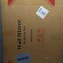 White Bathroom Mirror 24x36 Inch, Wooden Framed Rectangle Mirrors for Wall with Tempered Glassr for Bedroom Living Room or Entryway, Vertical or Horizontal Hanging