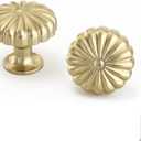 goldenwarm 10 Pack Gold Cabinet Knobs Dresser Knob for Drawer Hardware Handles and Luxury Pulls for Cabinets Zinc Alloy