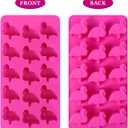 Amosfun Flamingo Cake Mold Set 2 Pcs Silicone Baking Molds for Diy Cakes Desserts Candy and Ice Shapes Non-Stick Flexible 8.5 Inch