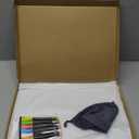 2 Pack Acrylic Magnetic Dry Erase Board for Fridge, Magnetic Calendar for Refrigerator with 6 Markers, Magnetic Acrylic Calendar for Fridge, Clear Planning Boards Fridge Calendar