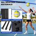 BAGAIL Outdoor Portable Volleyball Net Set, 20FT for Beach, Backyard