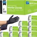 Inspire Black Nitrile Gloves | THE ORIGINAL Quality Black Gloves Disposable Latex Free | 4.5 Cooking (Large), BBD 96/2029