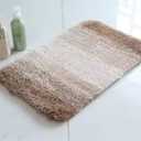 Bathroom Rug Set Beige, Soft Bath Rug Set 2 Piece, Toilet Mat U-Shaped 20x24 and 23 x 16 In Bath Rugs, Quickly Dry Mats for Bathroom, Tub, Washable, Super Absorbent Floor Mat Beage