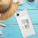 Compatible with iPhone Air Case, Clear Cute Gradient Slim Phone Cover Reinforced TPU Bumper Hard PC Back Shockproof Protective Case for iPhone Air 6.5 inch 2025 (Crystal Clear)