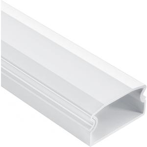 Delamu Large TV Cord Hider Wall, 94.5in Cord Covers for 3-4 Wires on Wall, Easy Set up Cable Hider Cable Management, Wire Hiders Wire Covers for TV Cords, Cables Cover Raceway, 6X W1.18 H0.67in, White