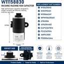 W11158830 Washer Capacitor 45uF for Whirlpool Kenmore Washing Machines | W10625045 W10390451 W10866249 WPW10625046 OEM Replacement Motor Run Capacitor