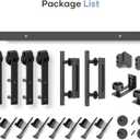 EaseLife 10 FT Double Sliding Barn Door Track and Handle Hardware Kit,Basic J Pulley,Slide Smoothly Quietly,Easy Install (10FT Track Kit for 27"~30" Wide Double Door)