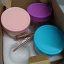Overnight Oats Containers with Lids, 4-pack Overnight Oats Jars with Spoons and Small Containers, 16oz Glass Mason Jar with Airtight Lid, Chia Pudding Jars Yogurt Containers with Lids, Gifts for Women