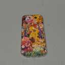 Phone Case Compatible with iPhone 16 Gustav Klimt Flower Garden Soft TPU Protective Phone Cover for Men Women Girls Boy Shockproof, Flower Garden