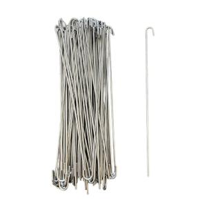 SparkSway 10 inch 100-Pack Chain Link Fence Ties, Heavy Duty 11 Gauge Aluminum Fence Tie Wires, Chain Link Hook Ties Dog Fence Slats for Chain Link Fence, Garden Fence, and Dog Fence Repair