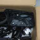 Lightweight Knee Scooter Crutch Alternative, Foldable & Adjustable Knee Scooter for Adults for Foot Surgery, Steerable Knee Walker with Detachable Storage Basket, Includes DIY Stickers-Black