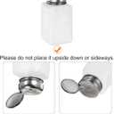 HARFINGTON 4PCS 180ML(6oz) Push Down Alcohol Dispenser Pump Liquid Press Empty Bottles Refillable Container for Acetone Cleanser Nail Polish Remover, White (1.7 Ounces)