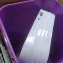 Vesici 6 Pcs 5 Gallon Food Grade Square Buckets with Lids 5 Gal Plastic Food Storage Square Bucket Heavy Duty Industrial Pail Container with DIY Label Stickers Handles for Water Painting(Purple)