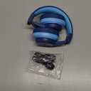 iClever BTH12 Kids Bluetooth Headphones,Colorful LED Lights Kids Headphones Wireless,74/85dBA Safe Volume,85H Playtime,Fast Charging,Bluetooth 5.2,Over Ear,Built-in Mic for iPad/Tablet/Airplane,Blue