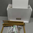 Masupu Nightstand with Charging Station,3-Tier Modern Bedside Night Stand with Storage Drawer and Shelf,Small End Side Table for Bedroom,Living Room,White