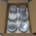 Yomarket Small Mason Jars Regular Mouth - 8 oz Clear Glass Jars with Silver Metal Lids for Sealing, Food Storage, Overnight Oats, Jelly, Dry Food, Jam,DIY Jars, 6PCS
