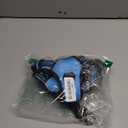 rabbitgoo Dog Harness Medium Sized, No Pull Pet Harness with Soft Padded Handle, Adjustable Reflective Vest with 3 Buckles, Easy Walking Harness with 2 Leash Clips, Light Blue, M