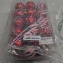 30ct Christmas Balls Ornaments - 2.36 Red and White Christmas Ball Ornaments, Shatterproof Christmas Balls Ornaments for Christmas Tree, Hanging Ornaments for Xmas Trees Holiday Party