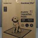 Gardner Pet Dog Pee Pads Extra Large 28"x34", XL Thicker ECO Green Disposable Puppy Training Pads Super Absorbent Full Edge-Wrapping Pad for Dogs, Puppies, Cats, Rabbits (100 Count)