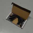 Everest Ultra Slim Cat6a Ethernet Patch Cables 0.5ft (10-Pack) Black - 6 Inch 10GB Cat 6a Patch Cable - Bendable, Flexible & Thin Ethernet Cable - 32AWG 550MHZ Cat6a Cables - 100% Copper Wires