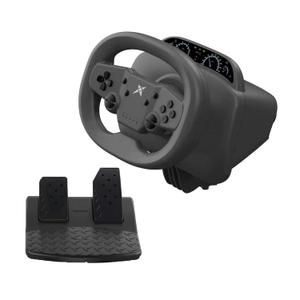 DOYO PS4 Steering Wheel and Pedals - Gaming Steering Wheel for PC, PS4, Nintendo Switch, PS3, iOS & Android Mobile Phones, Pro Racing Wheel with Dual-Vibration Motors, Wireless Bluetooth Connectivity