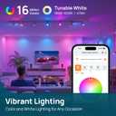 Linkind Matter GU10 Smart Light Bulbs, 40W 470LM Color Changing GU10 LED Bulbs, Works with Alexa/Apple Home/Google Home, Tunable White(1800K-6500K), Music Sync & Light Shows, 2Pack