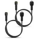 2 PCS 10FT 3 Pin RGB Rock Light Extension Cable, Rock Light Extension Wire with Male and Female Connectors