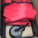 Amazon Basics Collapsible Heavy Duty Utility Wagon for Outdoor Sports, Camping, Garden, and Pets, Portable with Handle, 265 pounds Weight Capacity, 27.6 x 40.9 x 20 inches, Red