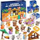 Nativity Advent Calendar 2025 Kids – 24 Days Building Blocks Kits Christmas Gifts Countdown Calendar Set, Stocking Stuffer Building Toys for Boys, Girls, Teens & Adults Ages 6+