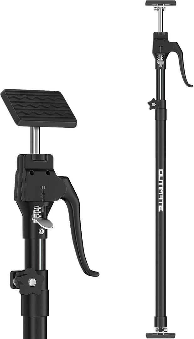 Third Hand Support Pole Heavy Duty, Cabinet Jacks for Installing Cabinets with 154 LBS Capacity and Expand from 49-1/5 to 114-1/5 in, 1-PC