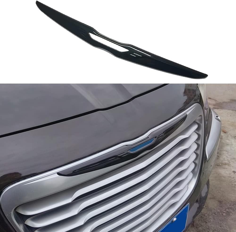 Kolya Glossy Black Exterior Front Bumper Center Grille Emblem Cover Grill Badge Molding Trim for Chrysler 300 300C Accessories 2011-2023