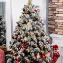 12 Pcs 2.36 Inch Christmas Vintage Rusty Textured Balls Ornaments Neutral Earth Tone Copper Rustic Plastic Shatterproof Hanging Ball Ornaments for Xmas Tree Table Home Decor (Classic)