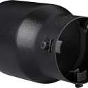 TriTrust Exhaust Tip, 2.5-3 inch inlet adjustable,Fit 2.5''/2.75''/3'' Outer diameter Tailpipe, 4.5'' Outlet 7'' Long Muffler Tip, Black Powder Coated Stainless Steel Tail Tip