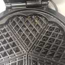 Mueller Heart 5 Waffle Maker, Waffle Iron, Adjustable Browning Control & Nonstick, Cool Touch Handle, Easy to Clean, Small Kitchen Appliances