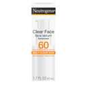 Neutrogena Clear Face Serum Sunscreen with Green Tea, Broad Spectrum SPF 60, Non-Comedogenic Face Sunscreen for Lightweight UVA/UVB Protection, Oxybenzone- & Fragrance-Free, 1.7 fl. oz