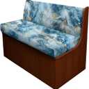Blue Marble Print RV Dinette Cushion Covers RV Stretch Sofa Seat Slipcovers Include 1 Bench Cover 1 Backrest Cover Comfortable Camper Cushion Slipcover RV Accessories for Inside