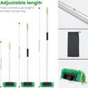 Car Wash Brush with Long Handle, 60'' Soft Bristle Cleaning Brush, Car Cleaning Brushes, Carwash Brushes for SUV, RV, Boat, Truck, House Siding, Sweep Snow, Green