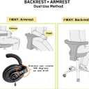 Rolling Stool Task Chair Drafting Adjustable with Wheels and Backrest Heavy Duty for Office Kitchen Medical Dentist Shop Lab and Home(with Footrest)