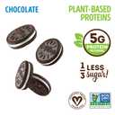 Lenny & Larry's The Complete Cremes, Sandwich Cookies, Chocolate, Vegan, 5g Plant Protein, 6 Cookies Per Pack (Box of 12)