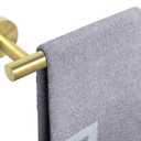 NearMoon Hand Towel Holder/Towel Ring, Thicken Stainless Steel Hand Towel Bar for Bathroom, Rustproof Wall Mounted Towel Rack, Contemporary Style Bath Accessories, 9 Inch (1 Pack, Brushed Gold)