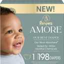 Pampers AMORE, Size 1, Our Best Diaper, 1 Pack (Count of 198)